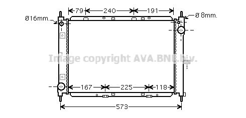 AVA QUALITY COOLING radiatorius, variklio aušinimas DN2260